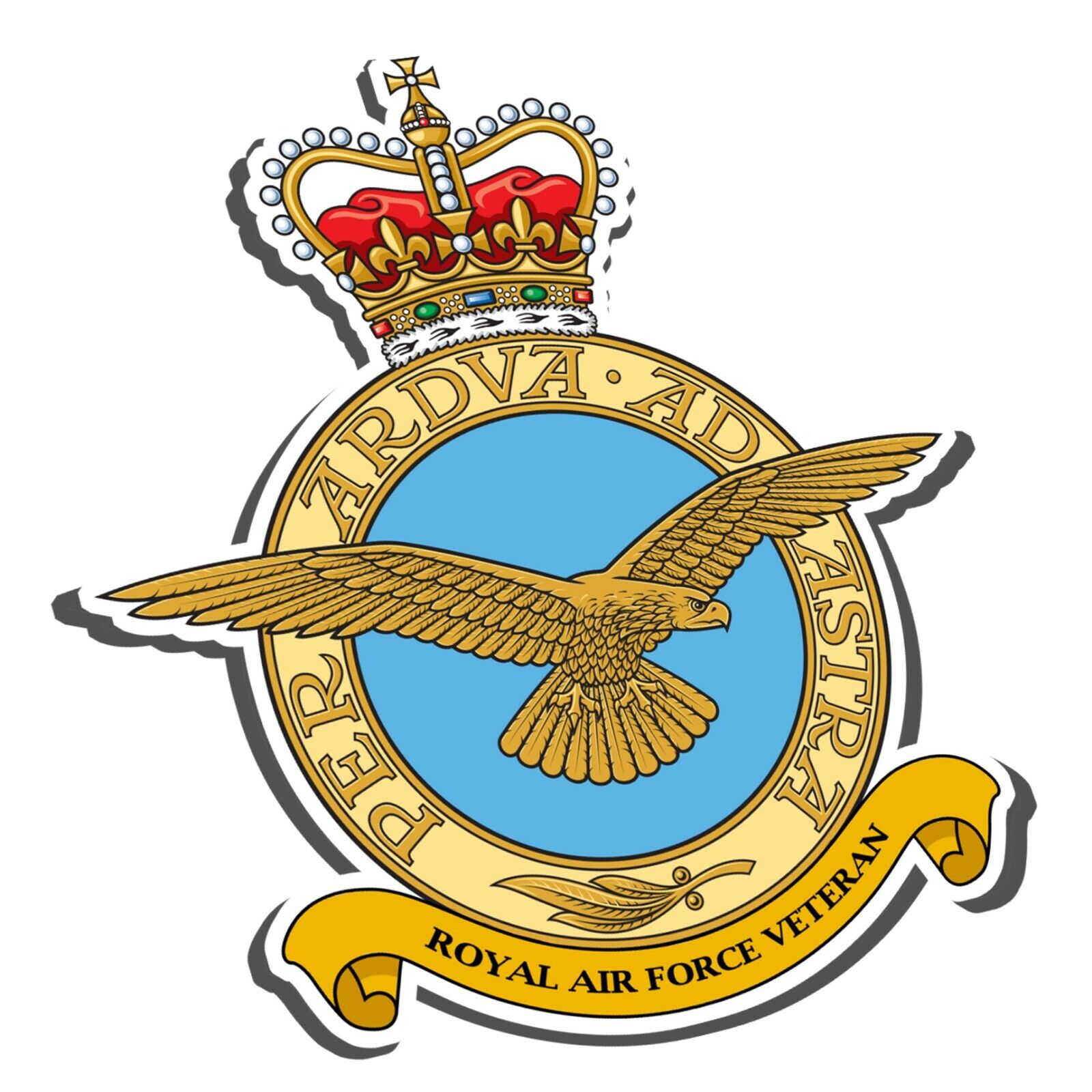 RAF VETERAN STICKER - ROYAL AIR FORCE 