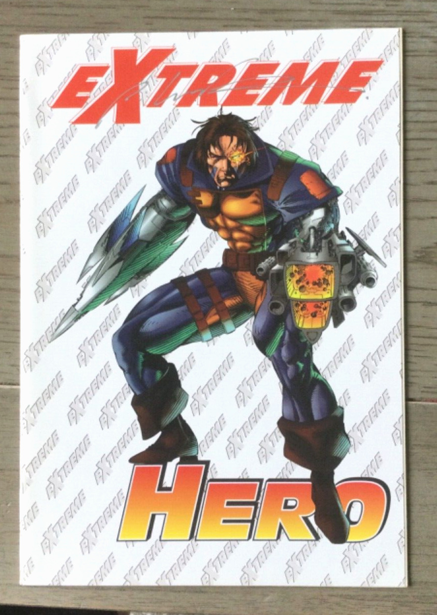Vintage 1994 Image Comics Extreme Hero #1 w/Rob Liefeld Auto on cover w/COA