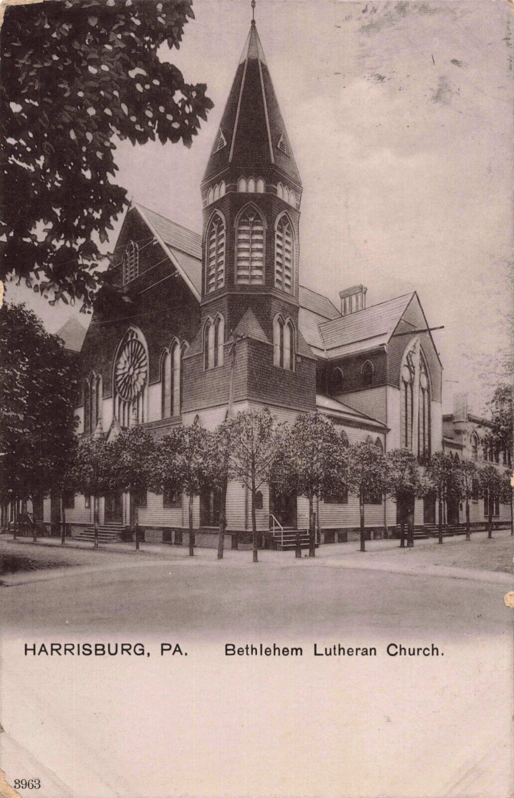 Bethlehem Lutheran Church Harrisburg Pennsylvania PA c1910 Postcard