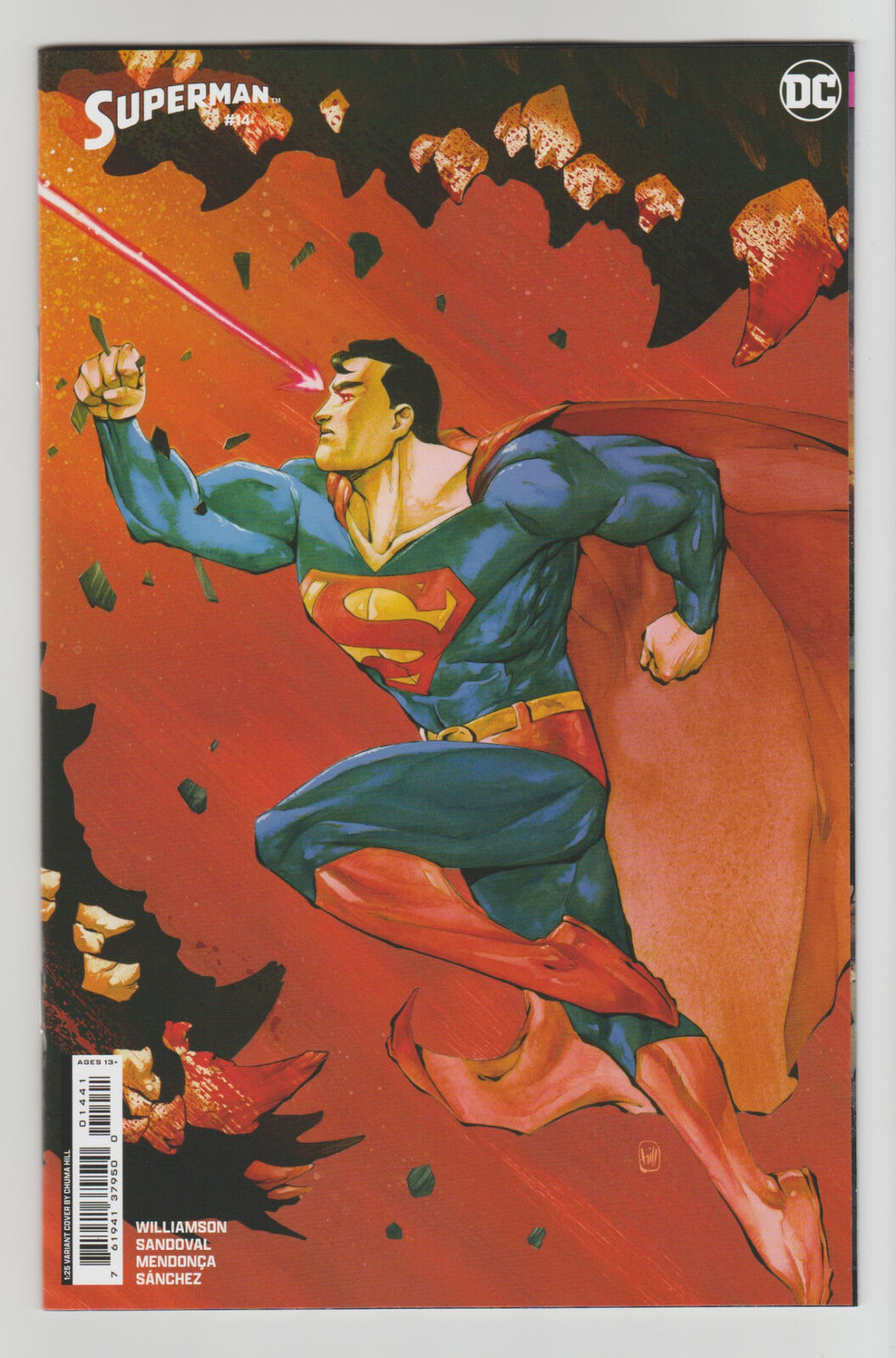 Superman #14 (2024) VF/NM 1:25 Hill Variant DC Comics