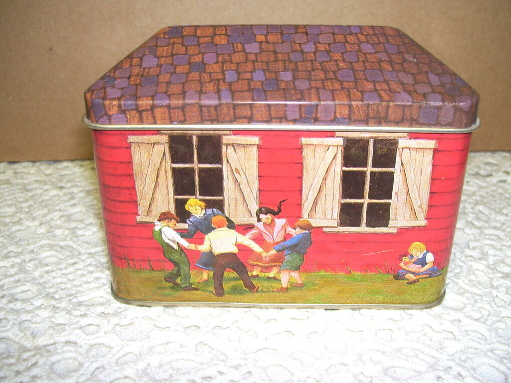 Little Red School House Tin Box 1989 SERIES 1 Tinscapes 1989