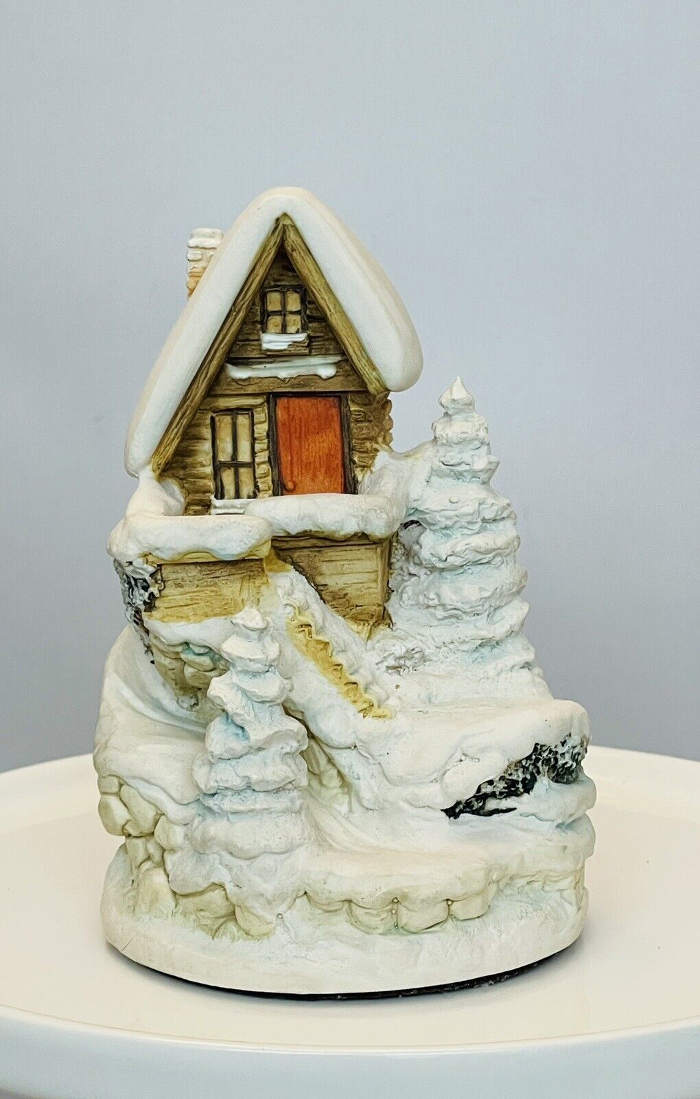 Vintage Goebel Olszewski 1991 1st Edition Winterfest Miniature House Cottage