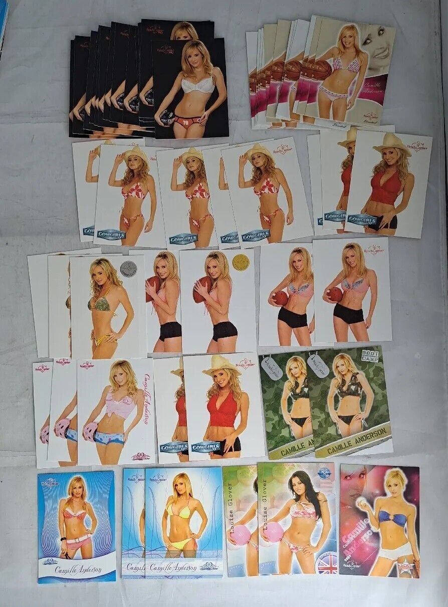 Lot of 55 Benchwarmer Camille Anderson Cards Assorted Boot Camp All Star etc