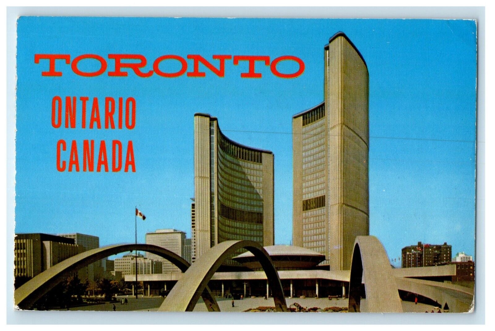 c1960\'s Toronto Ontario Canada, View Showing The City Hall Vintage Postcard