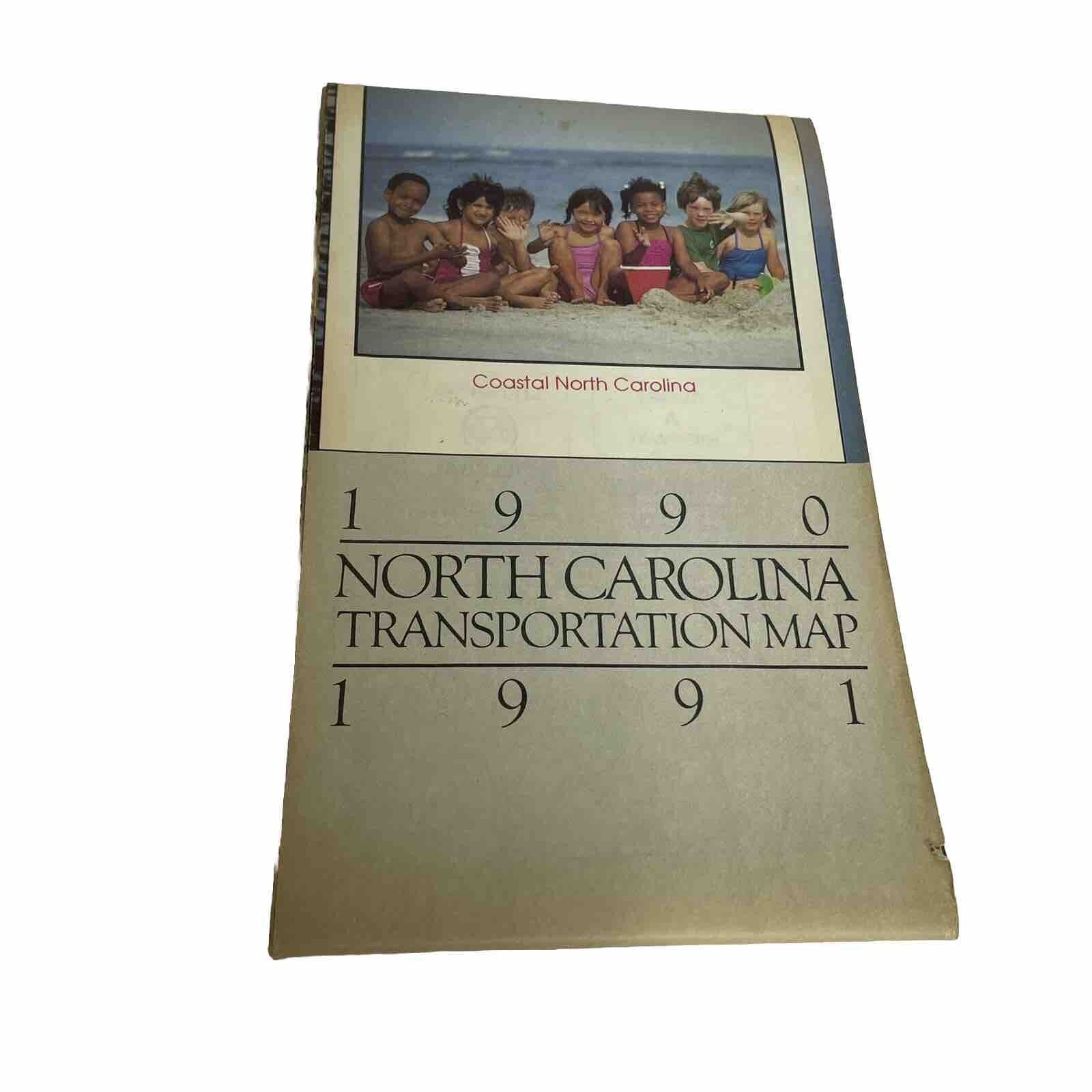 Vintage 1988-1989 North Carolina Official Road Map – State Highway Department