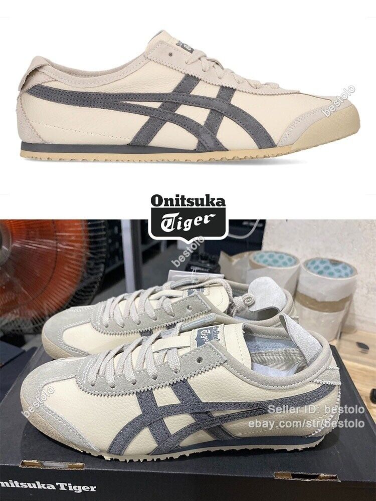 Onitsuka Tiger MEXICO 66 Unisex Birch/Carbon Sneakers Shoes D2J4L-0297 Men Women