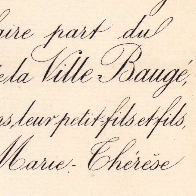 Pierre Georges De La Ville-Baugé Candé Loir-&-Cher 1889 De Rougé