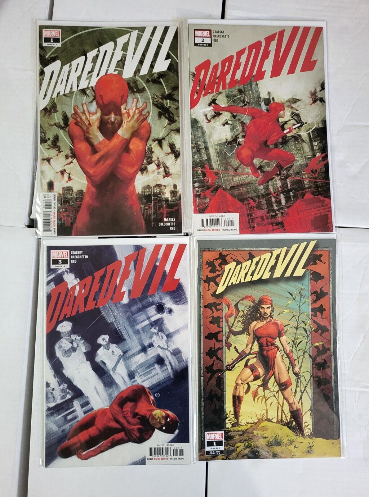 Marvel Comics Mixed Lot Daredevil I 2 3 Vol. 6 + DD 1 Variant Vol. 7