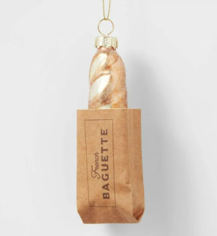 french baguette bread ornament
