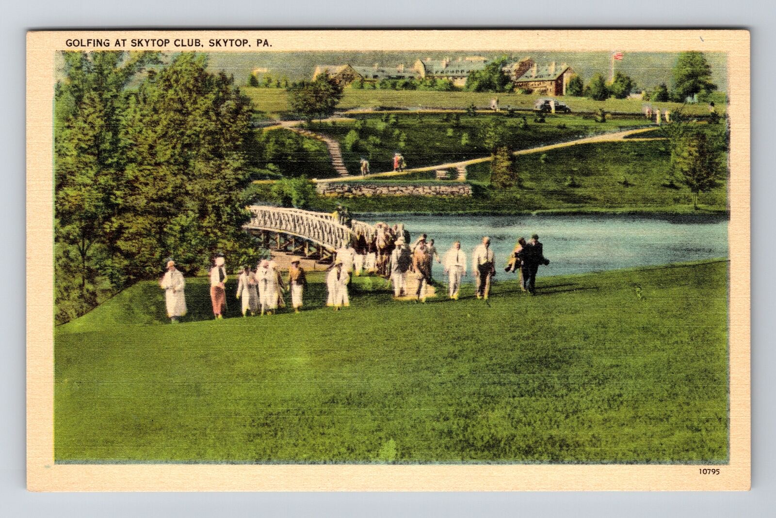 Skytop PA-Pennsylvania, Golfing At Skytop Club, Vintage Postcard