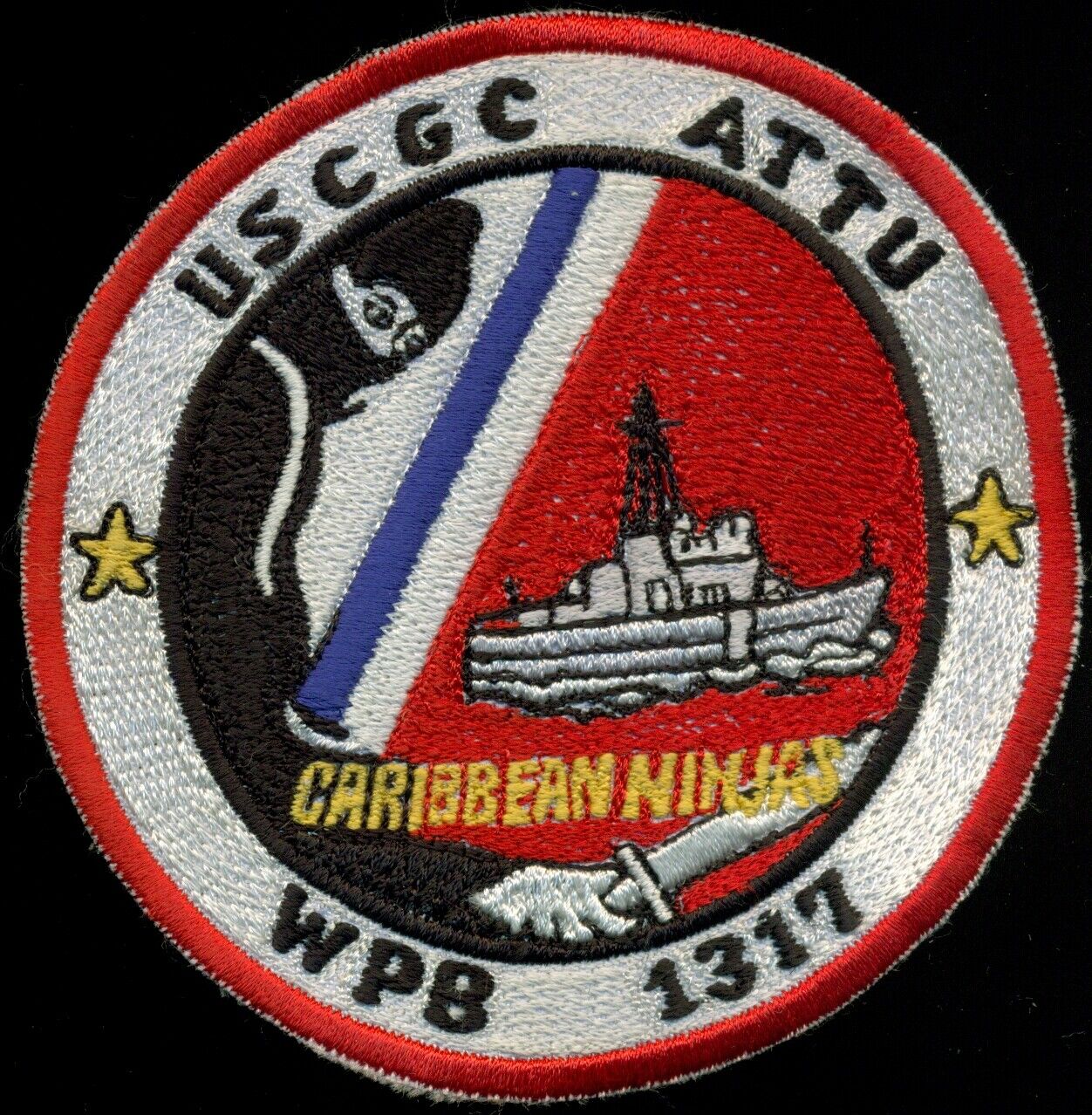 USCG Coast Guard USCGC Attu WPB 1317 Caribbean Ninjas Patch AA-2