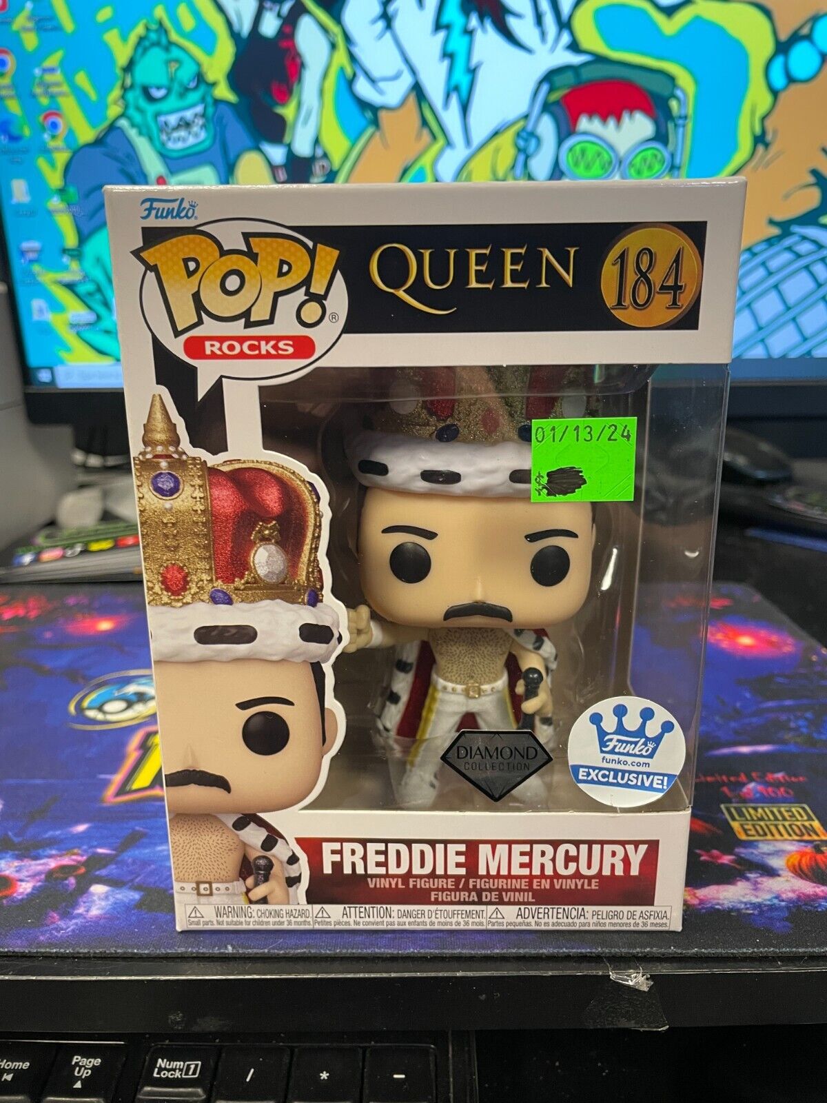 OS5 Funko Pop Queen Freddie Mercury King Vinyl Figure Vinyl Figure #184