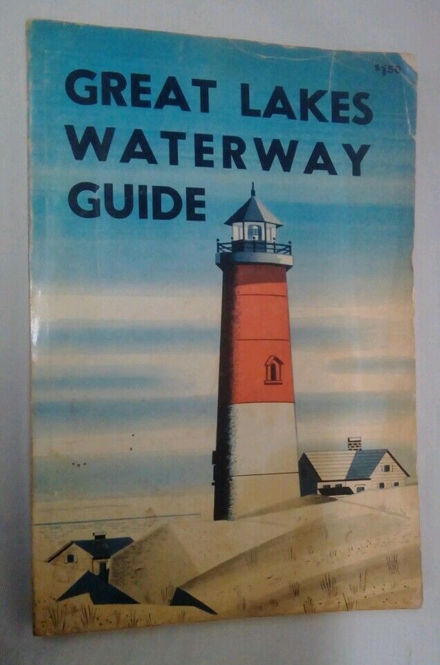 Vintage 1958 GREAT LAKES WATERWAY GUIDE~Great Lakes Publishing~Wyandotte~McLouth