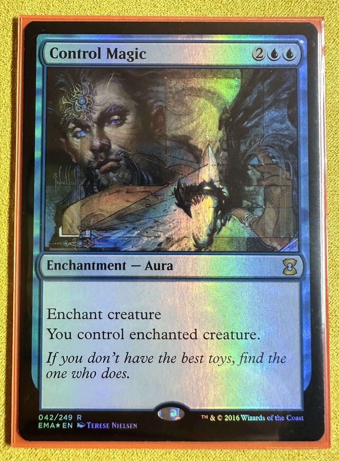 Control Magic - Foil - Played, English - Eternal Masters - Magic The Gathering