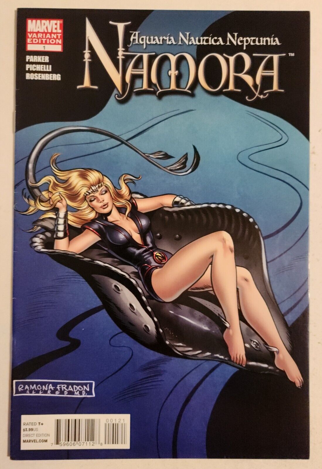 Namora #1 (2010, Marvel) FN/VF Ramona Fradon Variant Sara Pichelli One-Shot