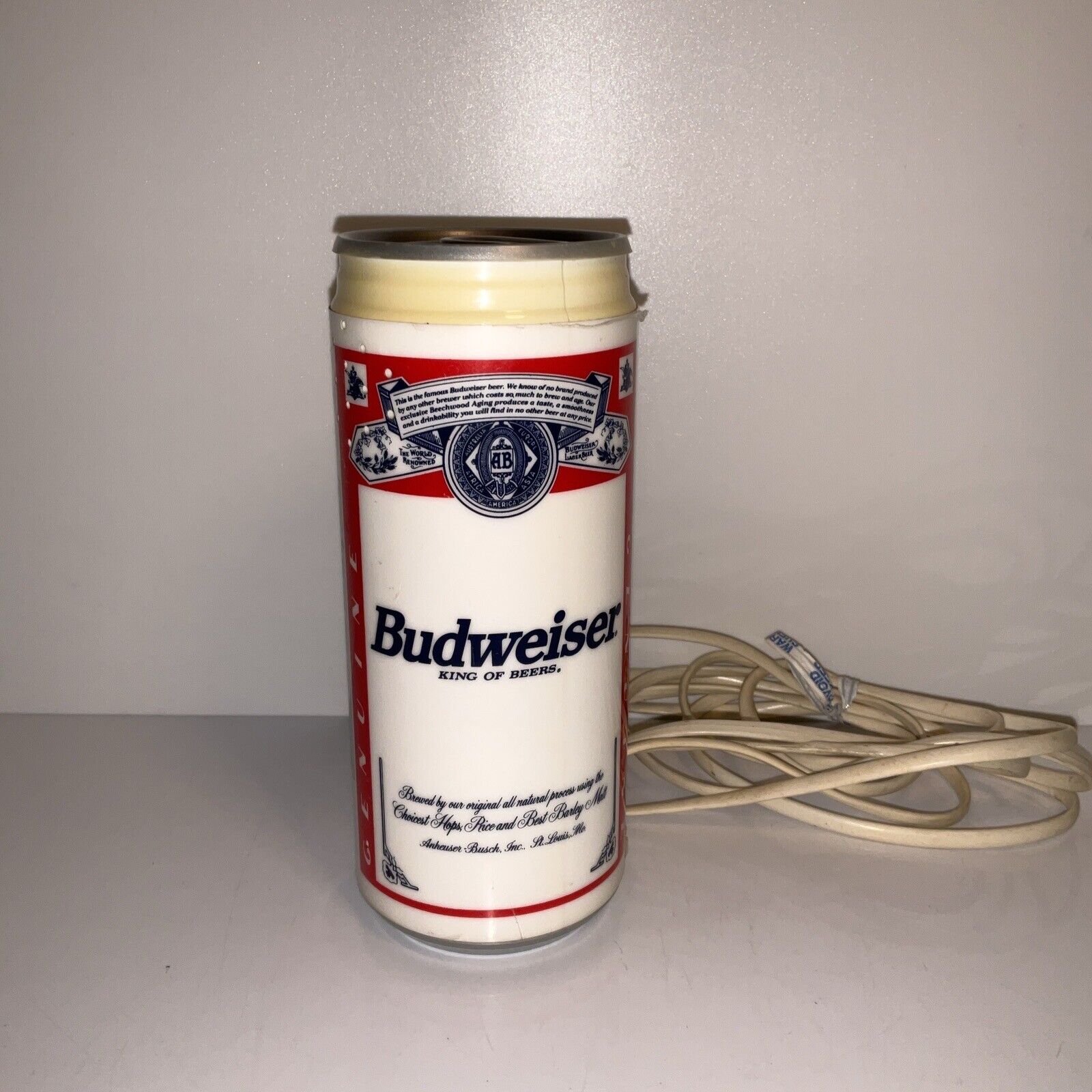 Vintage 1980’s Budweiser Can Telephone Working Good