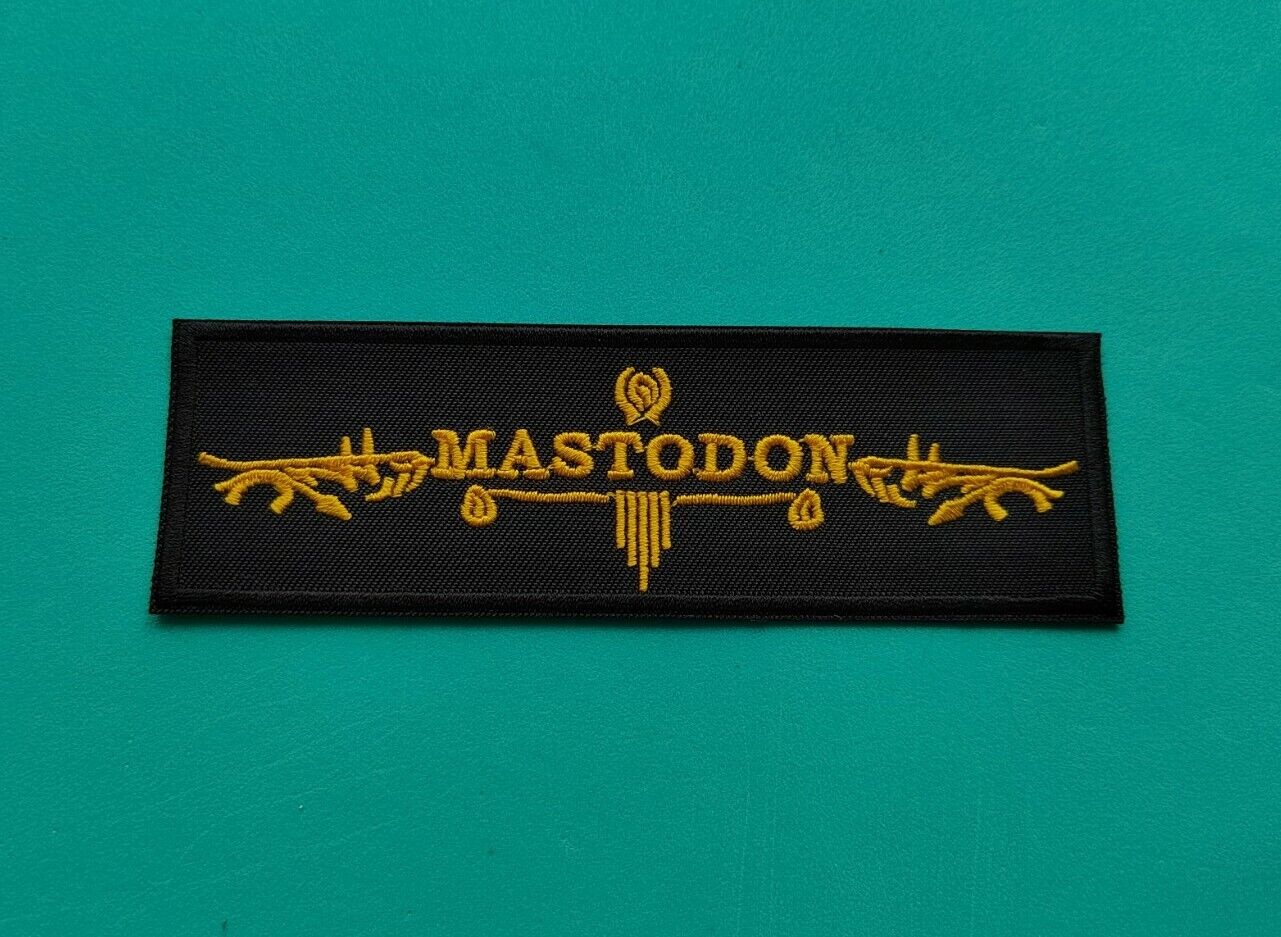 Rock Music Sew / Iron On Embroidered Patch:- Mastodon (a)