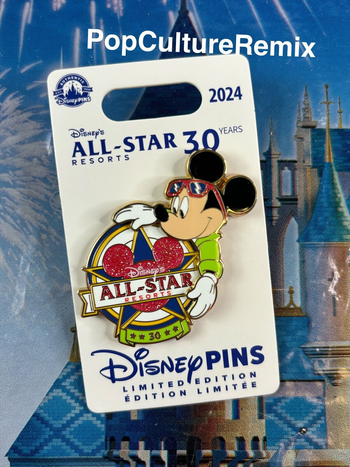 2024 Disney’s All Star Resorts 30th Anniversary LE 2000 Pin