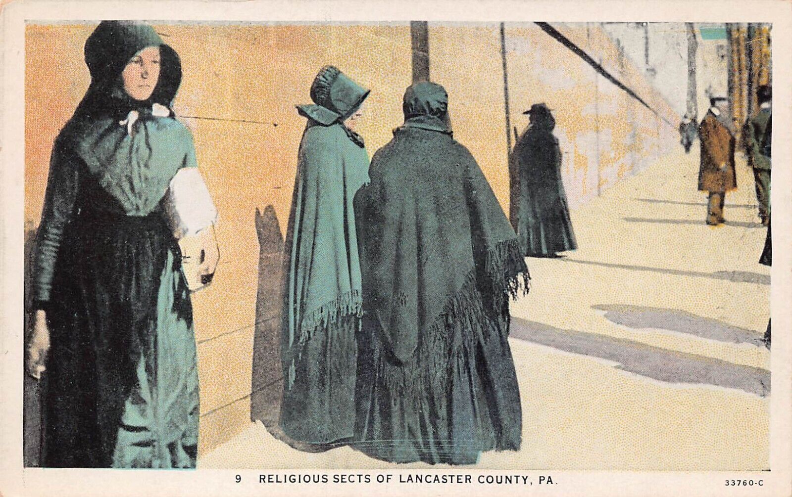 Lancaster PA Pennsylvania Amish Mennonite Main Street Downtown Vtg Postcard B55