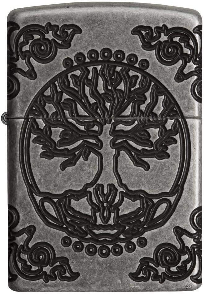 Zippo Armor Tree of Life Design 29670 Antique Silver