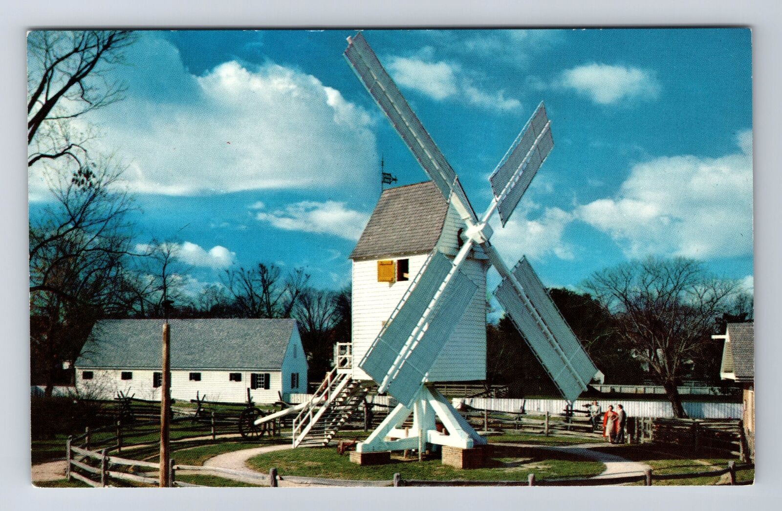 Williamsburg VA-Virginia, Robertson's Windmill, Antique, Vintage Postcard