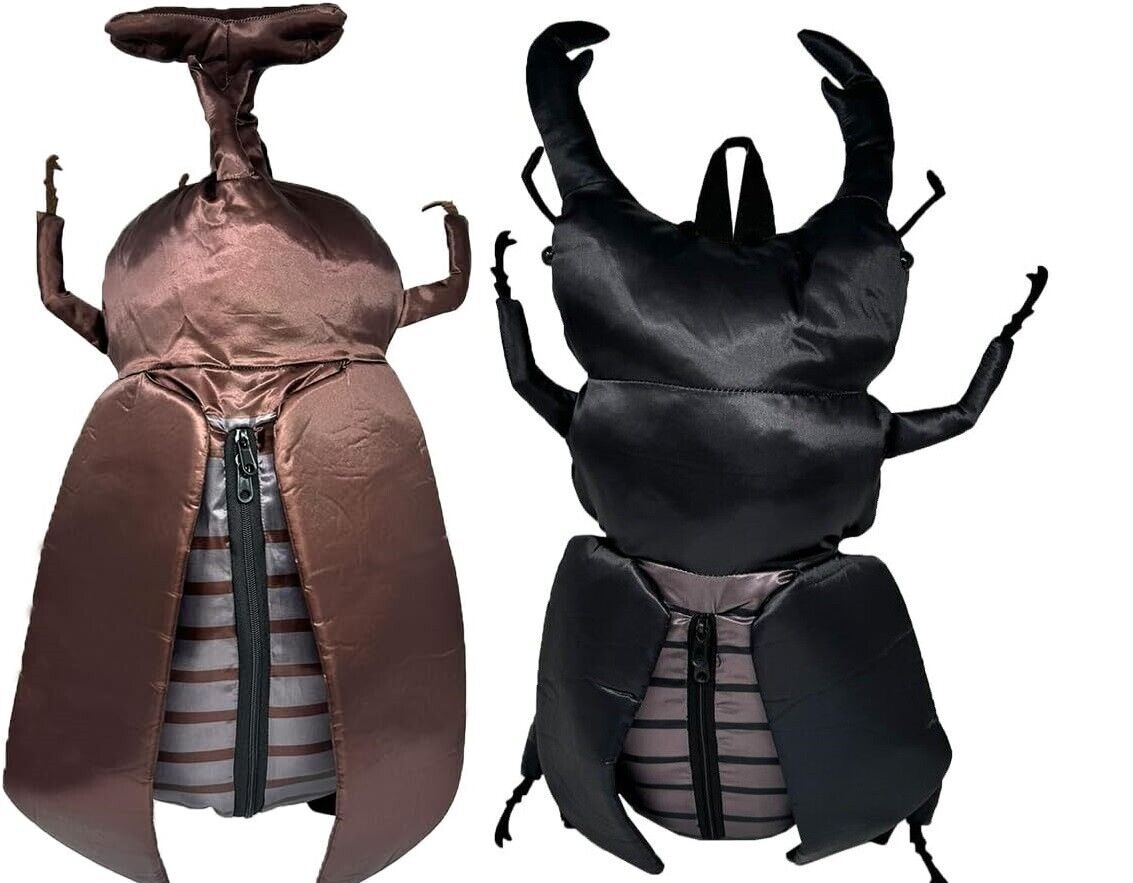 Insect Backpack 2 Beetle Giant Stag Beetle Bag Big Plush Set H 55cm With Tags