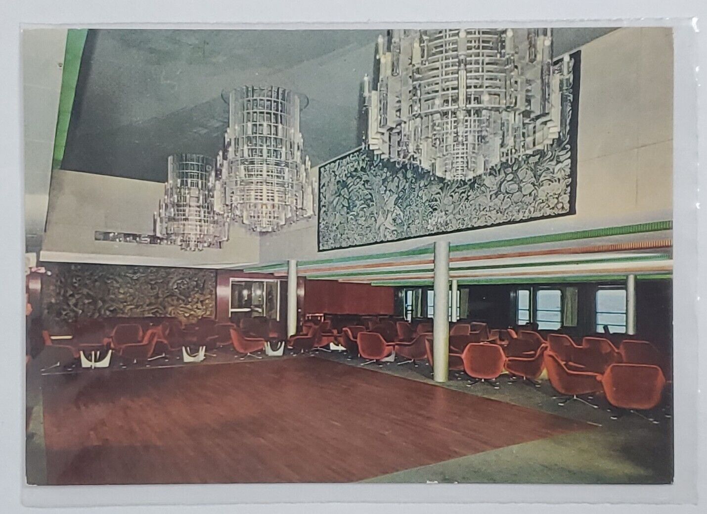 Postcard T/N Michelangelo Sala Feste Fiorenza Ball Room Gibraltar Posted 1966 