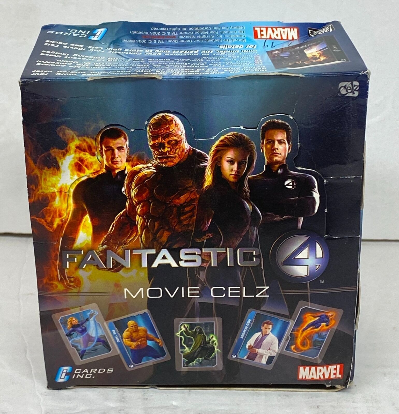 Fantastic Four 4 Marvel Movie Celz Box Card 36 Sealed Packs Cards Inc 2005