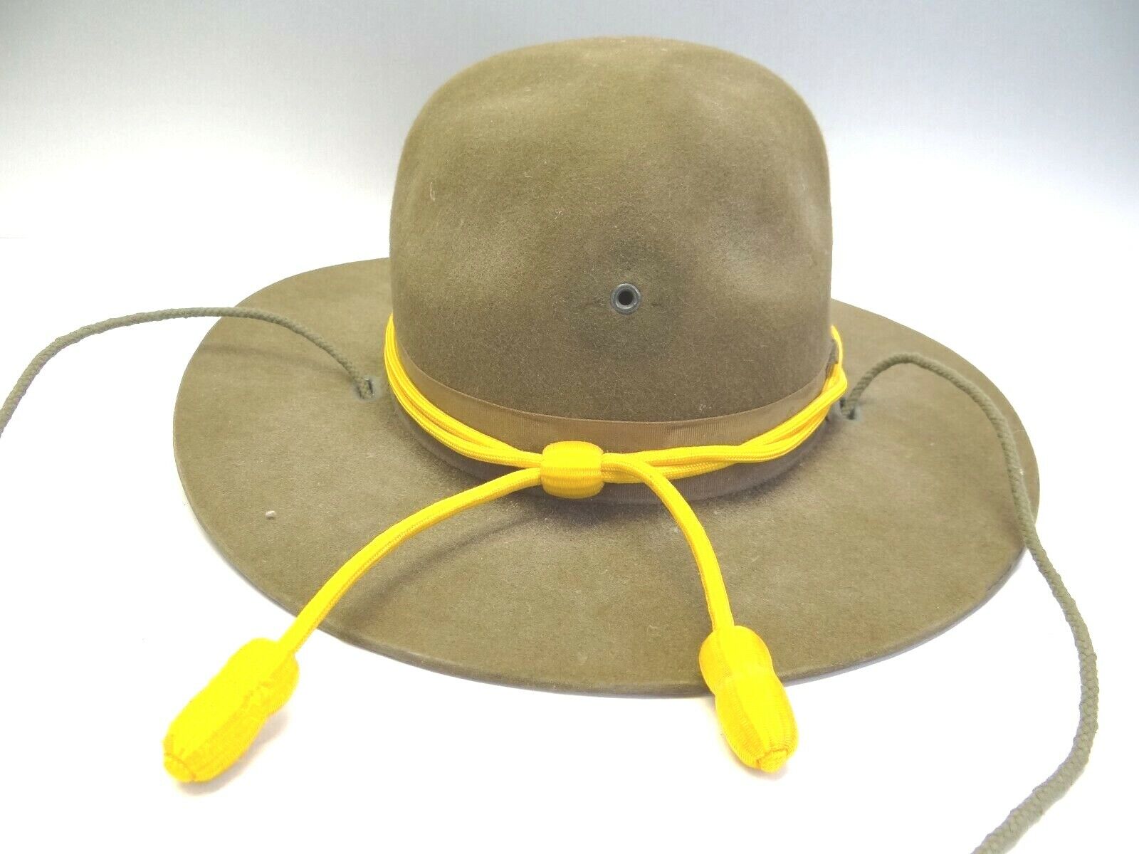Vintage 71 8 A40 Sergeants Military Hat w/ Reproduction Tassels World War II? 
