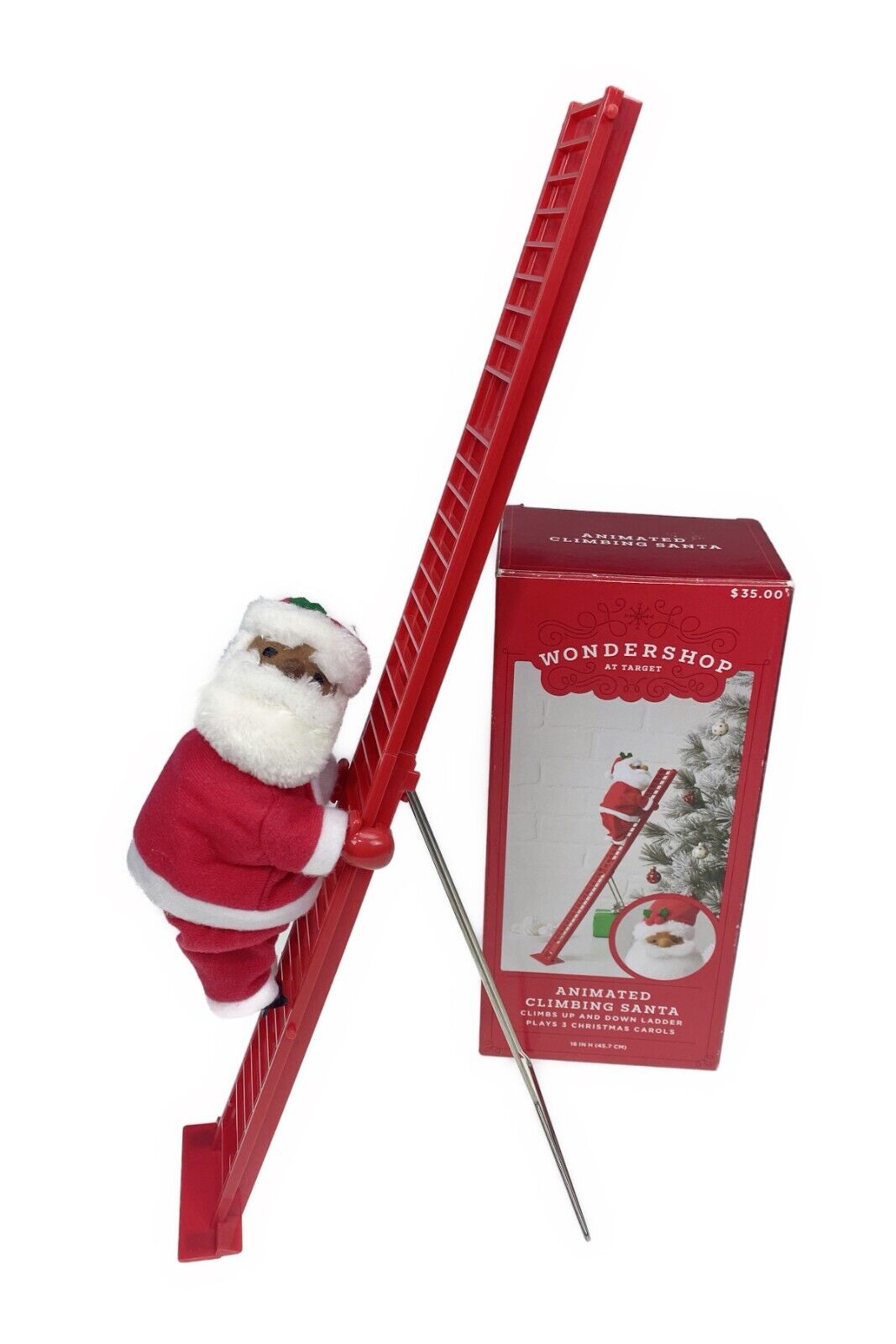 18” Animated Figurine Climbing Santa Wondershop Target 2019 Christmas Holiday
