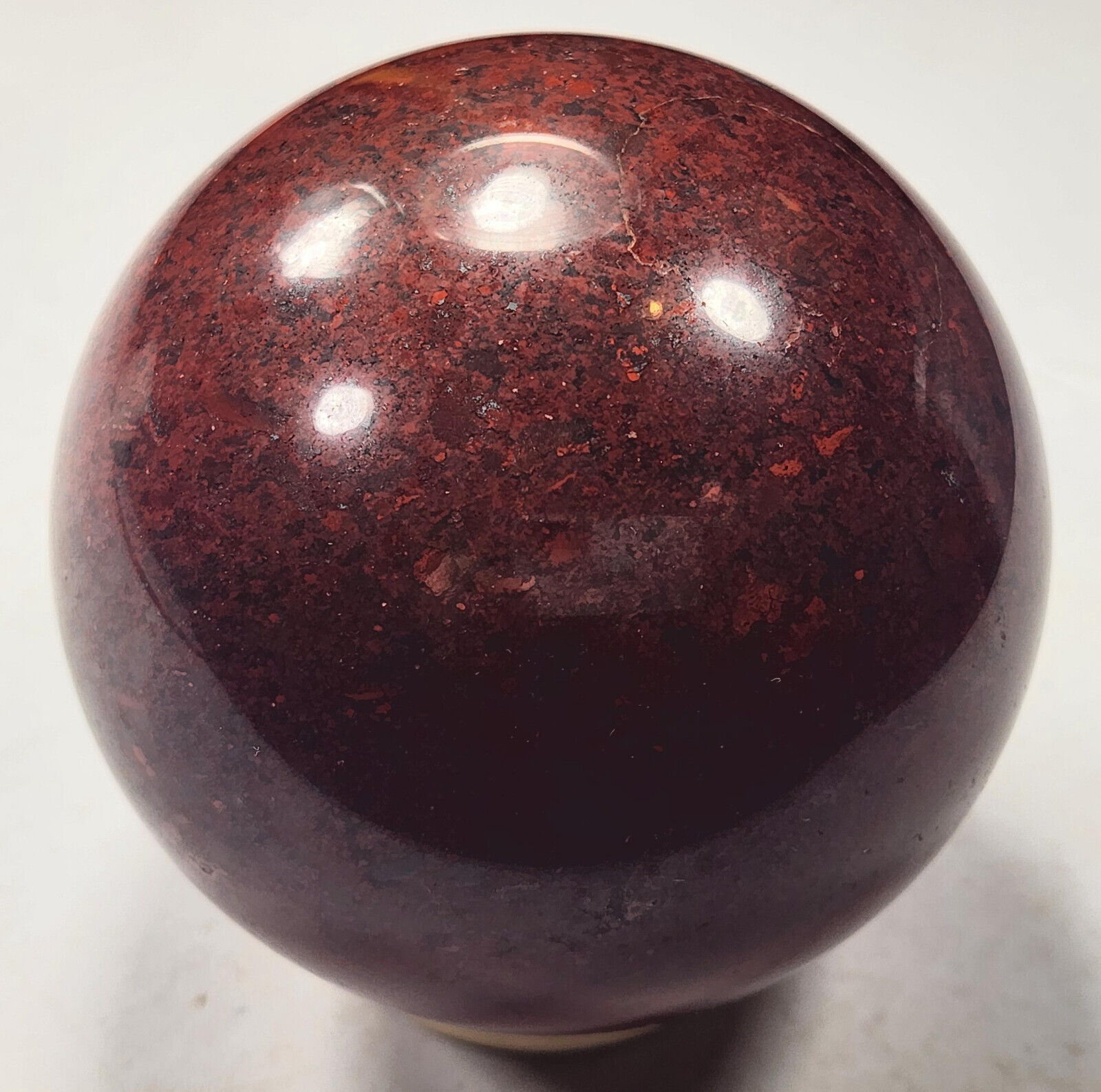 Cave Creek AZ Red Jasper Large 98mm Sphere for Home Decor or Unique Gift 6102