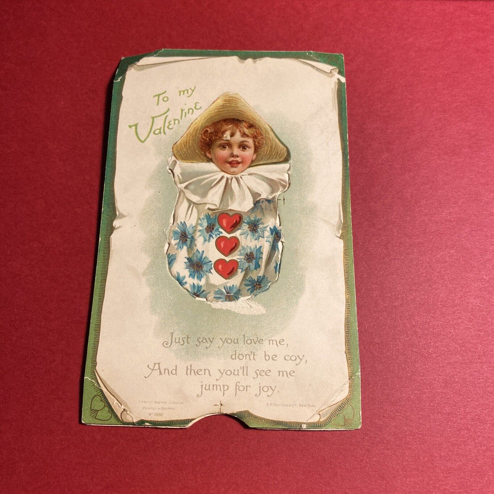 (1) Antique “To My Valentine” Romantic Card 