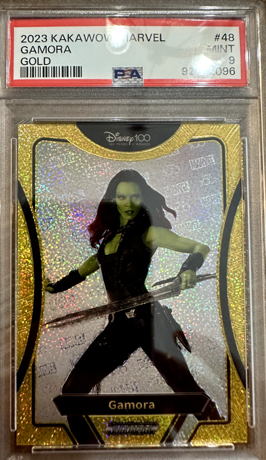 Gamora 2023 Kakawow Disney 100 Marvel Gold 1/10 PSA 9 POP 1