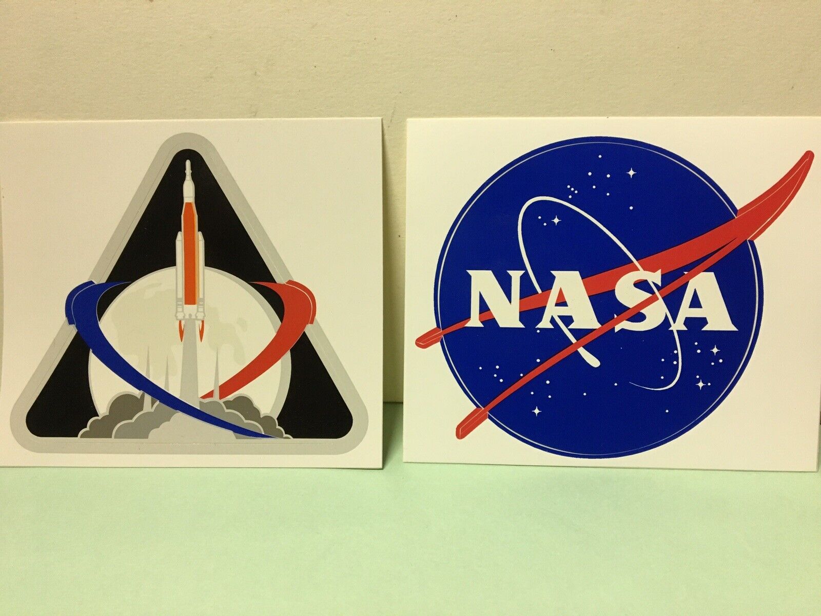 Nasa Official Exploration Mission-1 (EM-1)decal Plus Nasa Meatball Decal