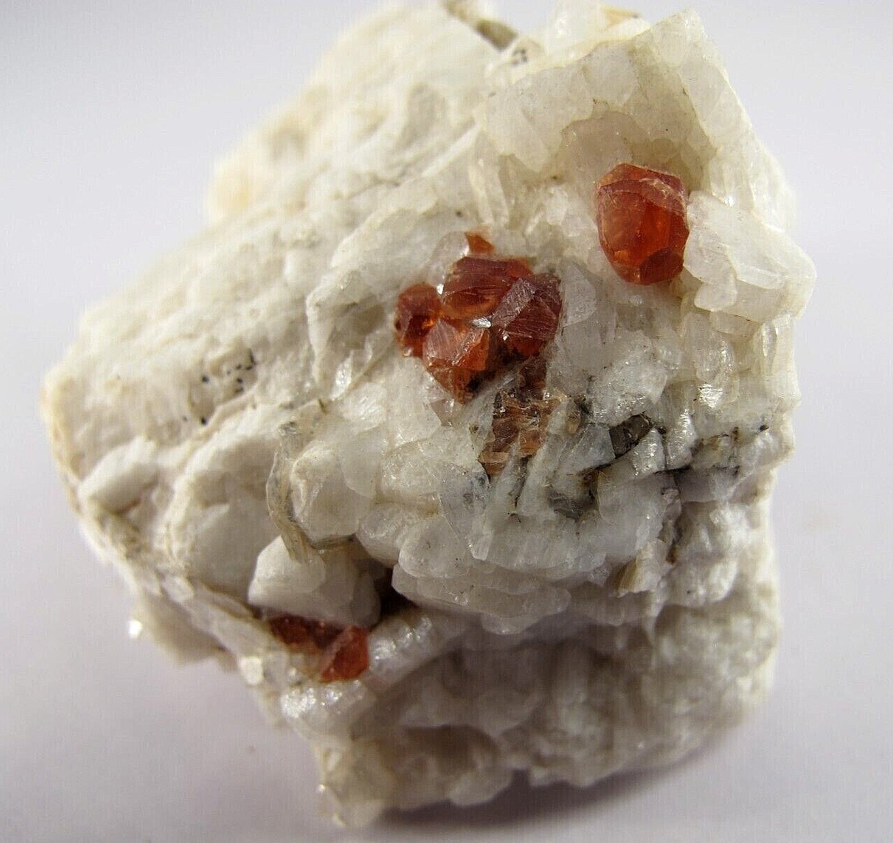 Natural Red Rhodolite garnet combine feldspar Healing Chakra reiki specimen 70gm