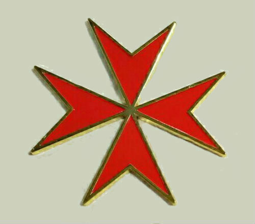 Medieval Malta Maltese Red Cross Crusade Knight Medal Badge Pin War Battle KT KC