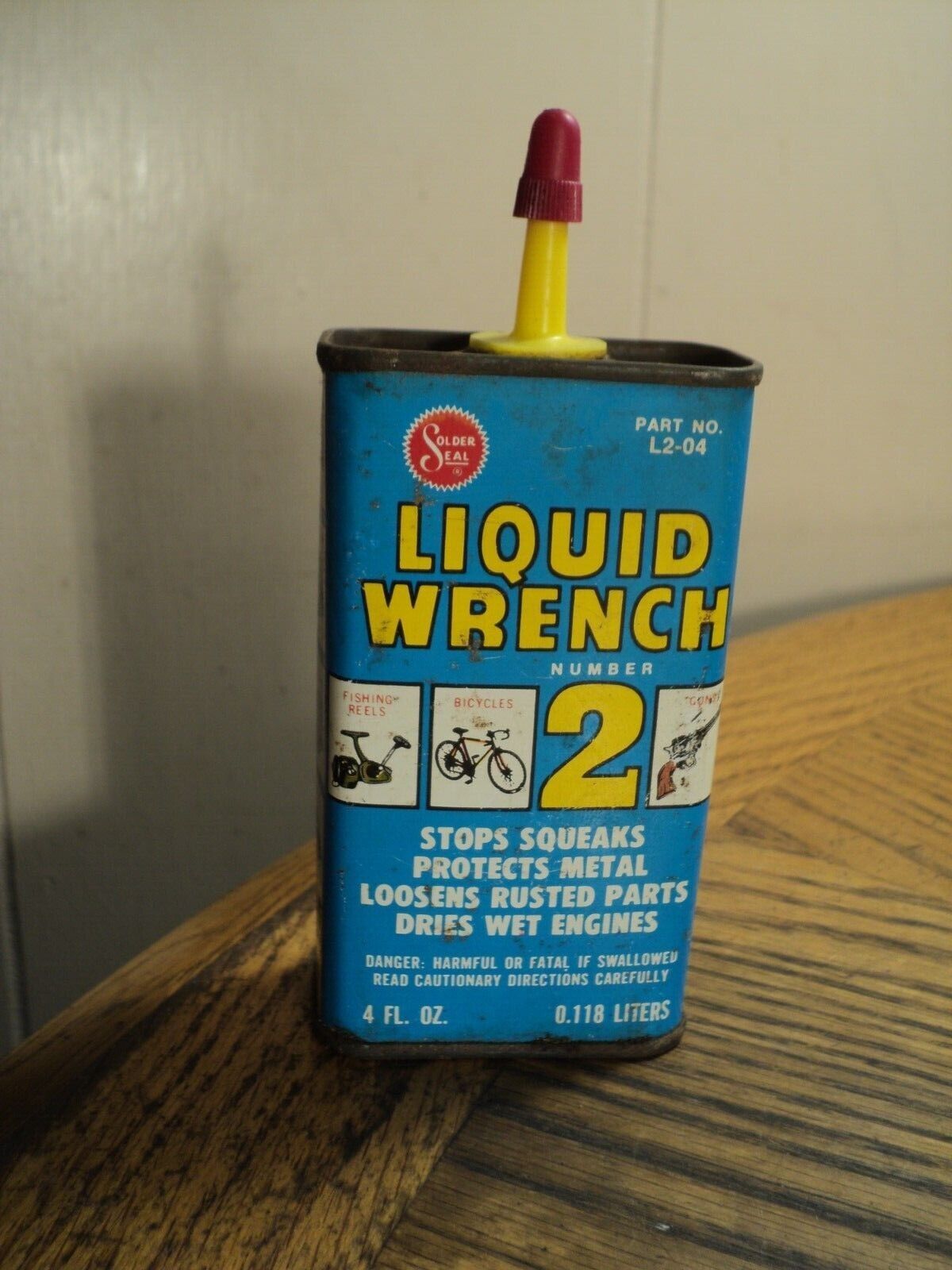 Vintage Liquid Wrench Number 2 Tin  5-1/8