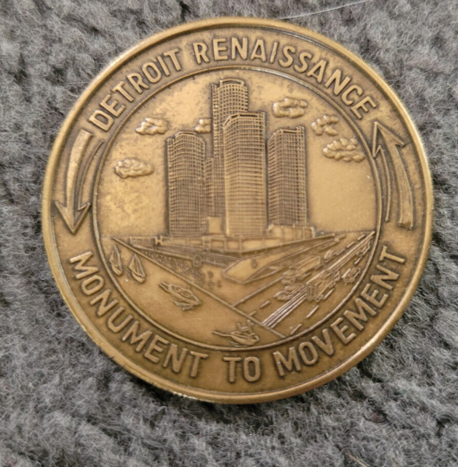 Detroit Renaissance Monument to Movement Commerative Coin