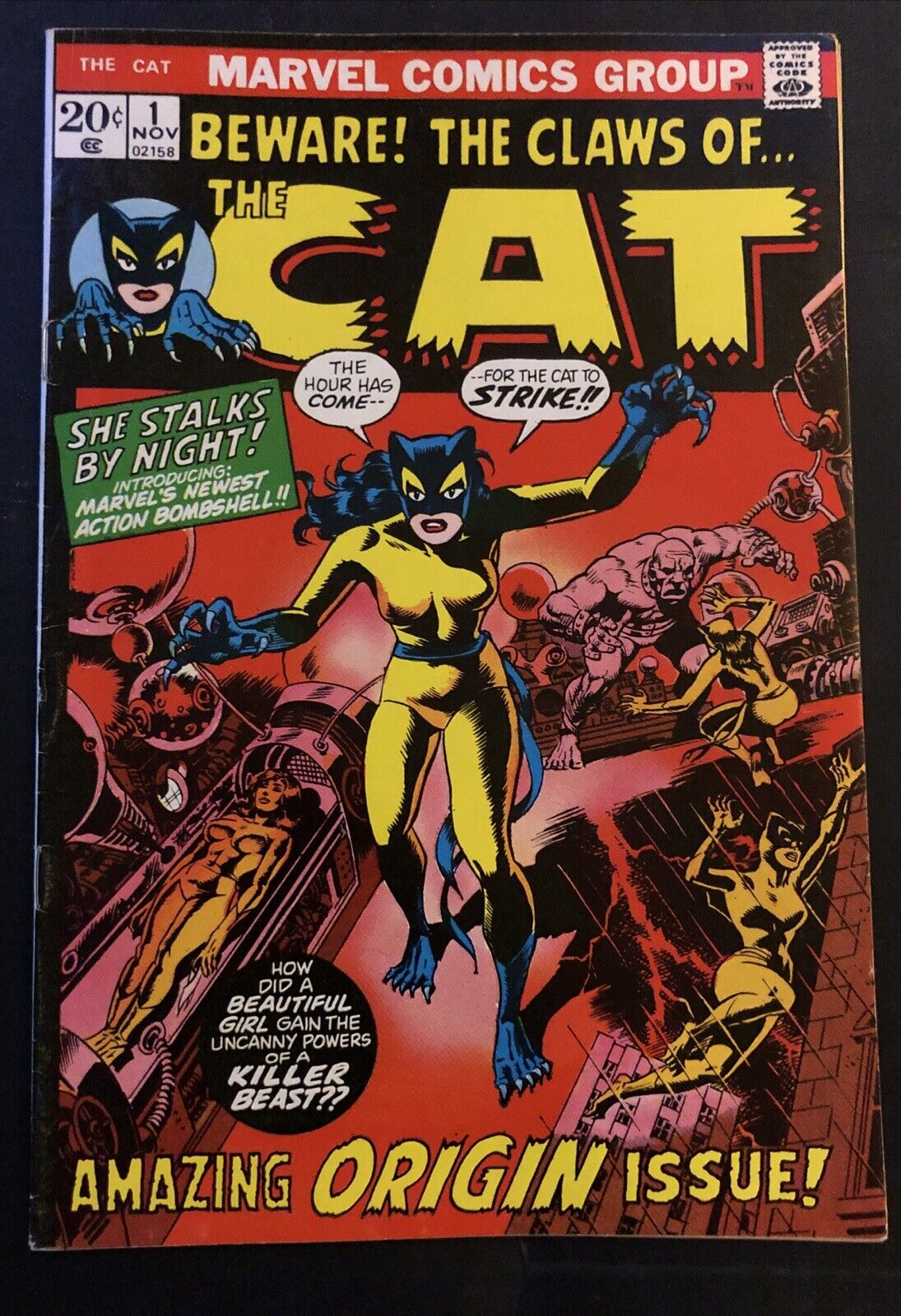 The CAT #1 Beware the Claws of…(1972) Marvel HIGHER GRADE *Offers*