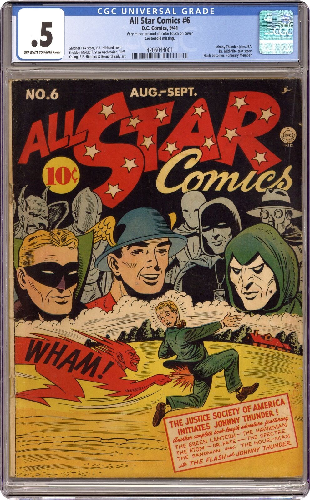 All Star Comics #6 CGC 0.5 1941 4206044001