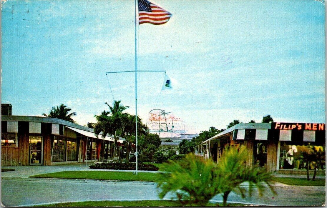 Vintage 1972 Yacht Basin Bahia-Mar Ft Lauderdale FL Postcard Posted