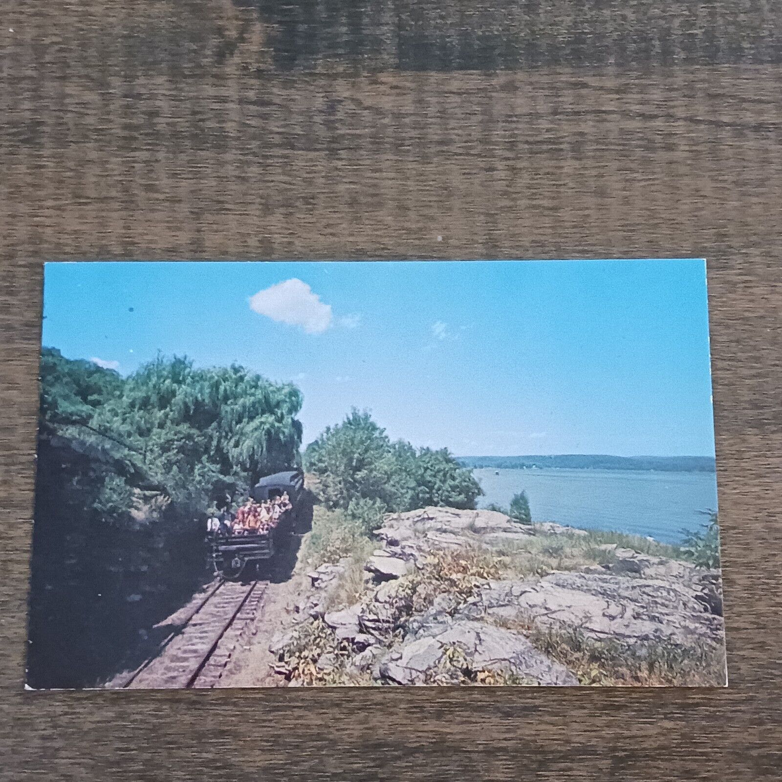 Postcard The Valley Railroad Essex Depot Connecticut Steam Train River Valley