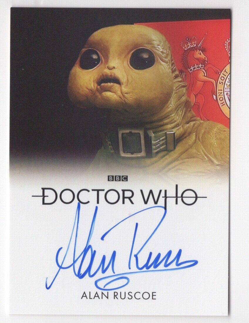 Alan Ruscoe as Slitheen DOCTOR WHO Series 1-4 Autograph Card Auto