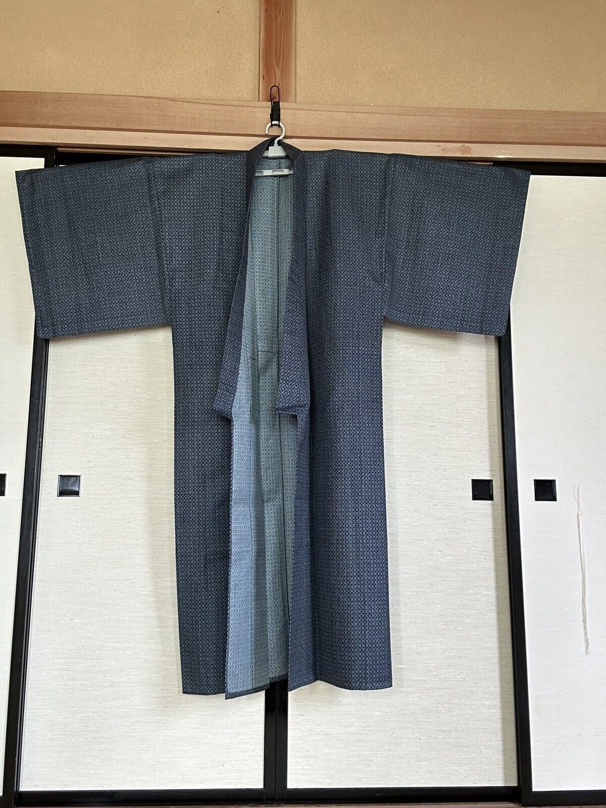 km2:Japanese Kimono Yukata Jacket Cardigan KIMONO Robe  Kasuri 56n(143cm)