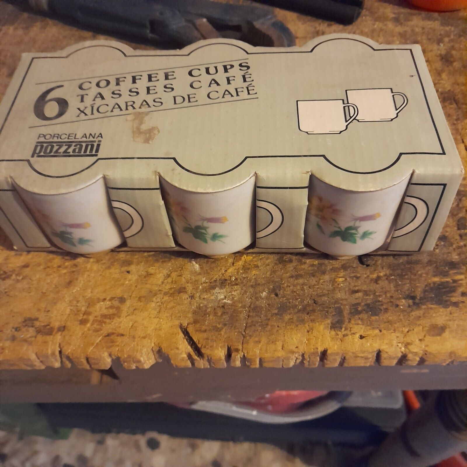 PORCELANA POZZANI: 6 COFFEE CUPS
