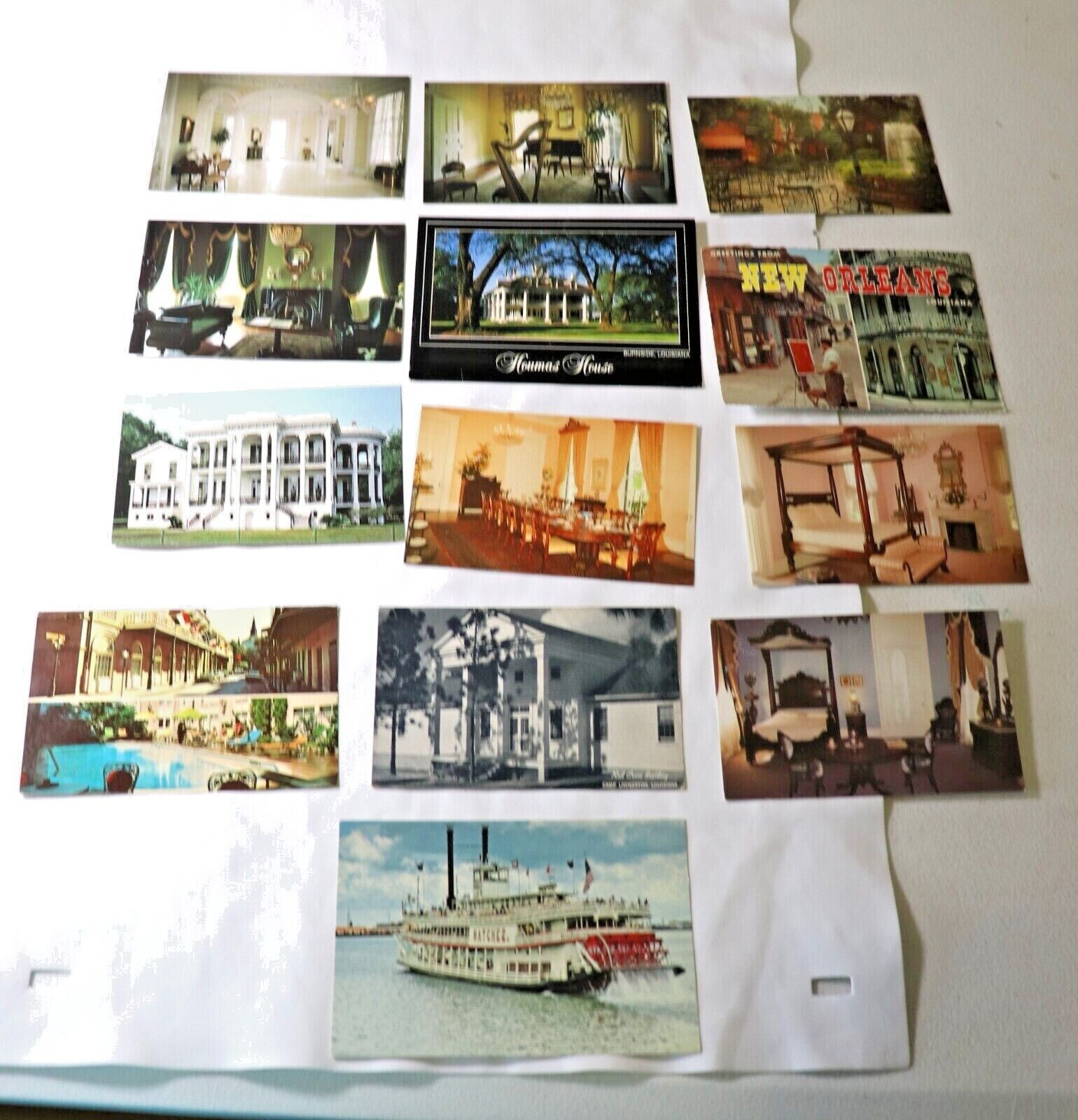 13 Vintage Postcards Louisiana New Orleans Riverboat 