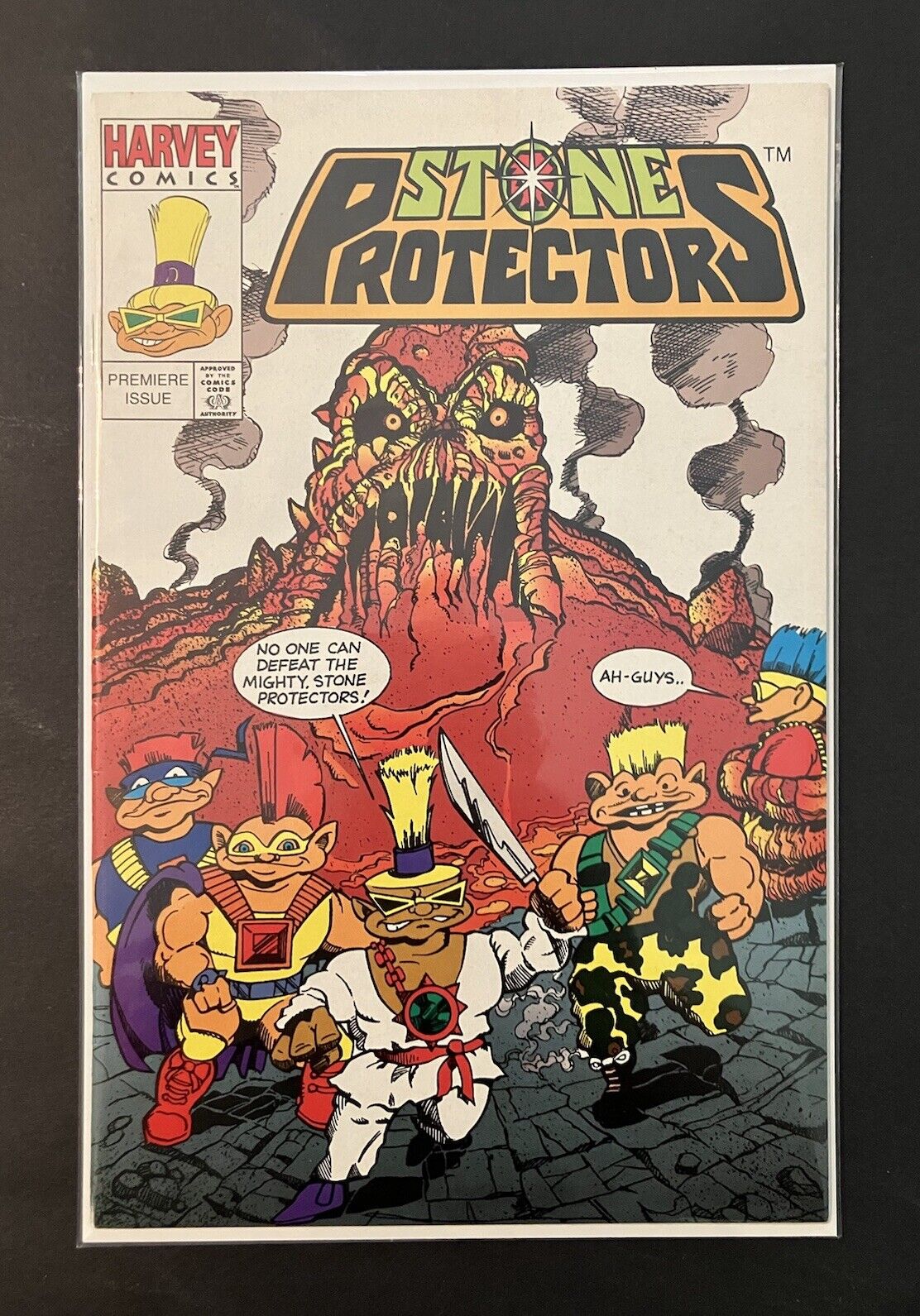 STONE PROTECTORS PREMIERE ISSUE #0 (HARVEY 1993) “FORGED IN FIRE” 🔥 NICE COPY