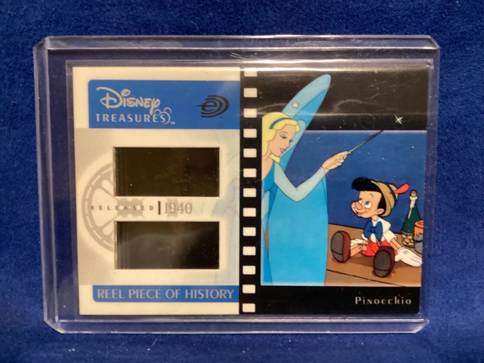 2003 Upper Deck Disney Treasures Reel Piece of History Authentic Film Pinocchio