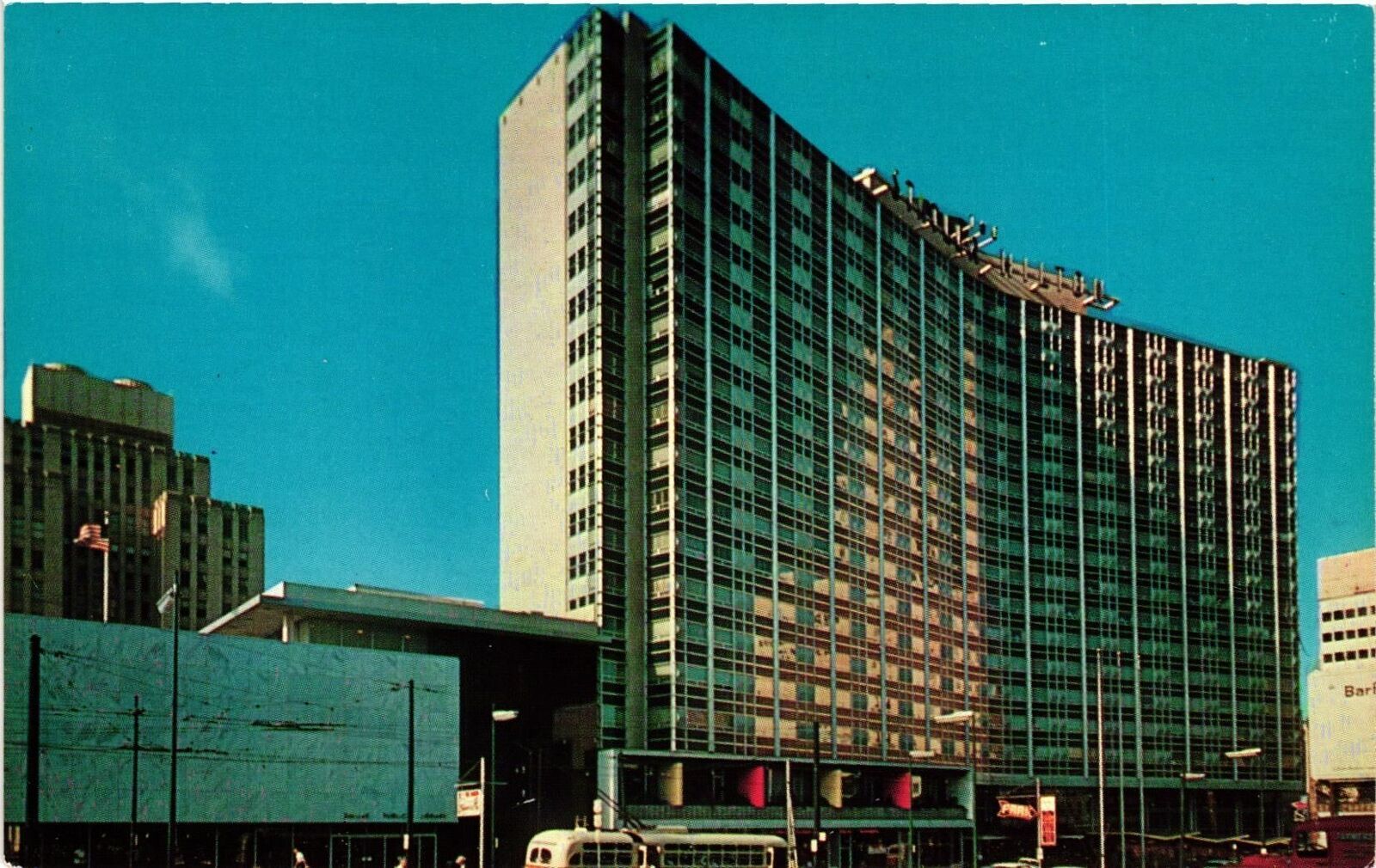 Vintage Postcard- STATLER HILTON HOTEL, DALLAS, TX.