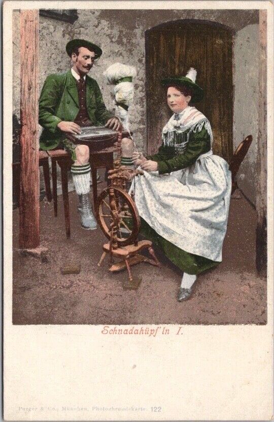 Vintage 1900s German Greetings Postcard \